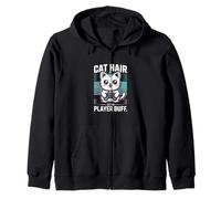 Chat Hair Extra Player Buff Retro Gamer Sweat à Capuche