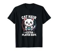 Chat Hair Extra Player Buff Retro Gamer T-Shirt
