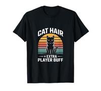 Chat Hair Extra Player Buff Retro Gamer T-Shirt