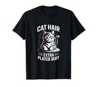 Chat Hair Extra Player Buff Retro Gamer T-Shirt