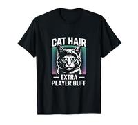 Chat Hair Extra Player Buff Retro Gamer T-Shirt