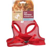 Chat Harnais Step&Go Berta Rouge M 29-33cm 42-46cm