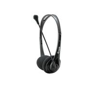Equip - Casque Chat Headset - Avec fil, arceau, pour appels et musique - Noir