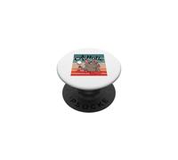Chat Holic Amateur de vin Chat suffisant renversé vin rétro PopSockets PopGrip Adhésif
