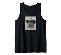 Chat Hors-la-Loi Vintage Western Cowboy Débardeur