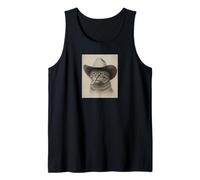 Chat Hors-la-Loi Vintage Western Cowboy Débardeur