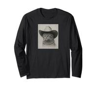 Chat Hors-la-Loi Vintage Western Cowboy Manche Longue