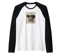 Chat Hors-la-Loi Vintage Western Cowboy Manche Raglan