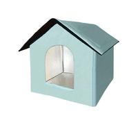 Chat House, All Season Comfort, Blue, Isulate F-eral Cat House, Ticeprowing Outdoor Pet Cave, Stable Et Secure Design, pour Une Utilisation Intérieure Et Extérieure