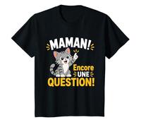 Chat Humour - Maman ! Encore Une Question ! - Chat Drôle T-Shirt