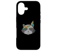 Chat indigène Raton Laveur avec Coiffe et Plumes Coque pour iPhone 17
