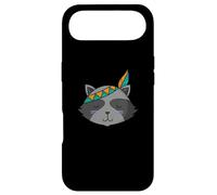 Chat indigène Raton Laveur avec Coiffe et Plumes Coque pour iPhone Air