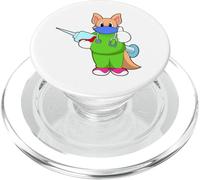 Chat Infirmiere Seringue PopSockets PopGrip pour MagSafe