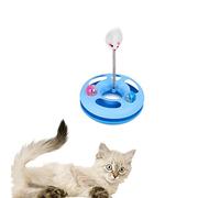 Chat interactif, mystère interactif, animal de compagnie avec souris et bureau de divertissement pivotant, confortable et respectueux de l'environnement