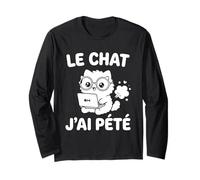 Chat J’AI Pété Humour Geek IA Intelligence Artificielle Manche Longue