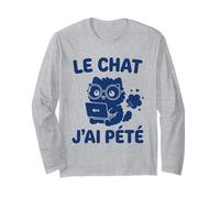 Chat J’AI Pété Humour Geek IA Intelligence Artificielle Manche Longue