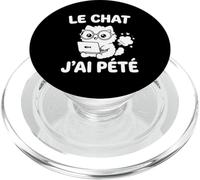 Chat J’AI Pété Humour Geek IA Intelligence Artificielle PopSockets PopGrip pour MagSafe
