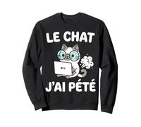 Chat J’AI Pété Humour Geek IA Intelligence Artificielle Sweatshirt