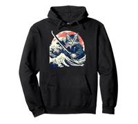 Chat Japonais Katana Japon Samouraï Sweat à Capuche