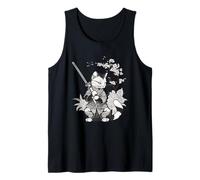 Chat japonais Samouraï Ninja Katana style japonais Débardeur