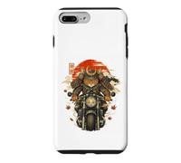 Chat Japonais Samourais Moto Kawaii Ninja Cat Anime Coque pour iPhone 7 Plus/8 Plus