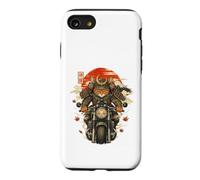 Chat Japonais Samourais Moto Kawaii Ninja Cat Anime Coque pour iPhone SE (2020) / 7/8