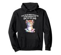Chat Je suis à un âge où le lendemain mon corps me chuchote Sweat à Capuche