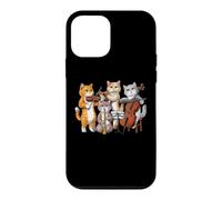 Chat Jouant du Violon Flûte Violoncelle Clarinette Musicien Coque pour iPhone 12 Mini