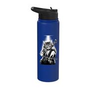 Chat jouant du violoncelle - Professeur de musique orchestre violoncelliste Stainless Steel Insulated Water Bottle