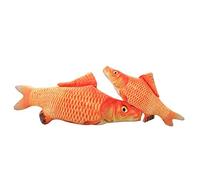 Chat Jouet Pet Jouet Poisson Oreiller Chat Rouge Vivaneau Jouet Chat Jouets Interactif Doux Chat en Peluche Jouets pour Chats Dintérieur Chaton 20 Cm pour Animaux Reliable QualitéDesign Durable