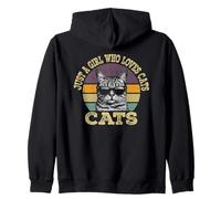 Chat Juste Une Femme où Les Chats Aiment drôle Sweat à Capuche