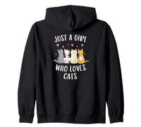 Chat Juste Une Femme où Les Chats Aiment drôle Sweat à Capuche