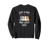 Chat Juste Une Femme où Les Chats Aiment drôle Sweatshirt
