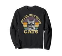 Chat Juste Une Femme où Les Chats Aiment drôle Sweatshirt