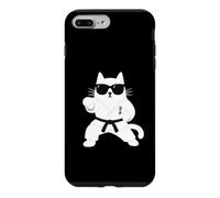 Chat Karaté Lunettes Arts Martiaux Karateka Dojo Coque pour iPhone 7 Plus/8 Plus
