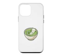 Chat Kawaii dans Un Bol de The Vert Matcha Neko Coque pour iPhone 12 Mini