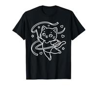 Chat Kawaii Gymnastique Rythmique Athlète Mignon T-Shirt