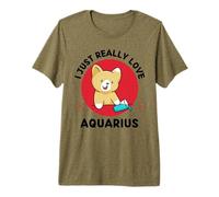 Chat Kawaii I Just Really Love Cute Aquarius Lover T-Shirt Haut de Gamme