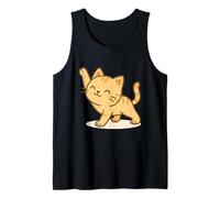 Chat Kawaii Stretching Cute Pre-Workout Cat Débardeur