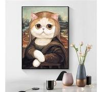 Chat Lady Peinture de diamant FONGWAN Kits de broderie 5D pour adultes G