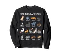 Chat Langage corporel Amusant Sweatshirt