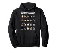 Chat Langage corporel Funny Kitty Sweat à Capuche
