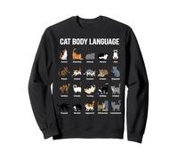 Chat Langage corporel Funny Kitty Sweatshirt