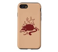 Chat Lazy Chubby Tomcat des années 90 par Fish Bones Stargazing Coque pour iPhone SE (2020) / 7/8