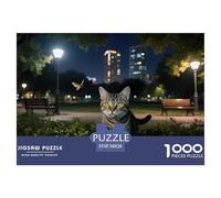 Chat Li Hua Chinois Puzzle 1000 pièces - Cadeau Créatif Et Relaxant, Puzzle pour Adultes, Poster Mural Et Emballage Premium Inclus, 38x26cm/1000pcs