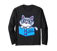 Chat lisant pour Tuer Un Oiseau moqueur - Amateurs de Chats Amusants Manche Longue