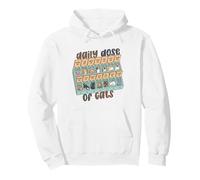 Chat Lover Funny Happy Daily Dose of Cats Cute Therapy Humour Sweat à Capuche