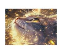 Chat Lumière Éclat 1000 Pièces Mini Puzzle pour Adultes Décoration Maison
