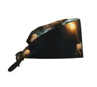 Chat Magicien Unisexe Charlottes Professionnel Toque De Cuisinier Respirant Chapeau De Travail pour Supermarché Cheveux Restaurant
