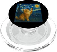 Chat Maine Coon Nuit étoilée Van Gogh - Cadeau pour Maman PopSockets PopGrip pour MagSafe